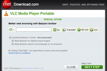 Download.com voegt installer met bloatware toe