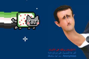 Anonymous hackt websites Syrische overheid