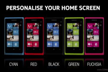 Nieuwe kleuren voor Lumia 800 gespot in reclame