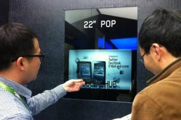 Massaproductie doorzichtig lcd-scherm begonnen