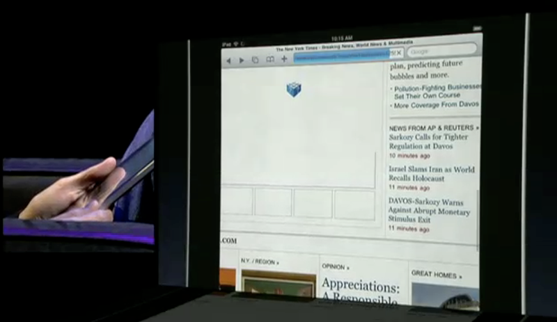 Apples promo-afbeeldingen tonen Flash op iPad
