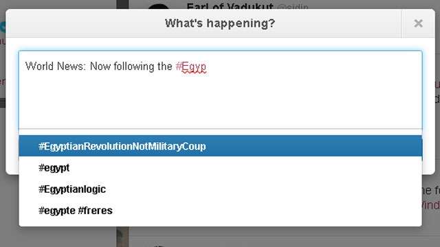 Twitter test automatisch toevoegen hashtags