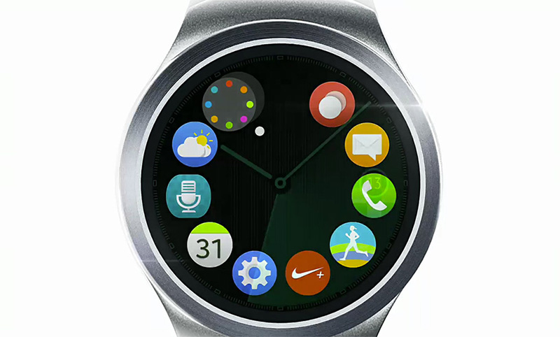 Samsung toont een ronde Gear S2 smartwatch