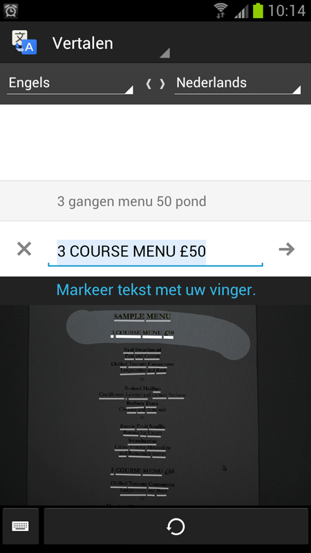Google Translate kan nu tekst in foto’s vertalen