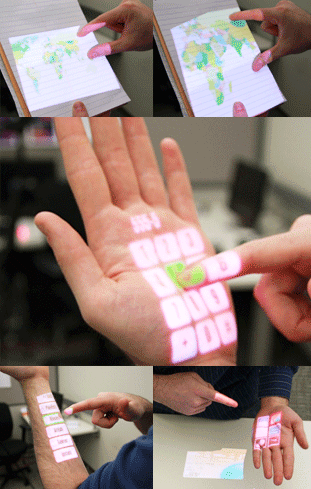 Microsoft maakt projectie touchscreen mogelijk