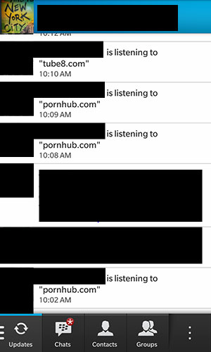 BlackBerry 10 deelt welke pornofilmpjes je bekijkt