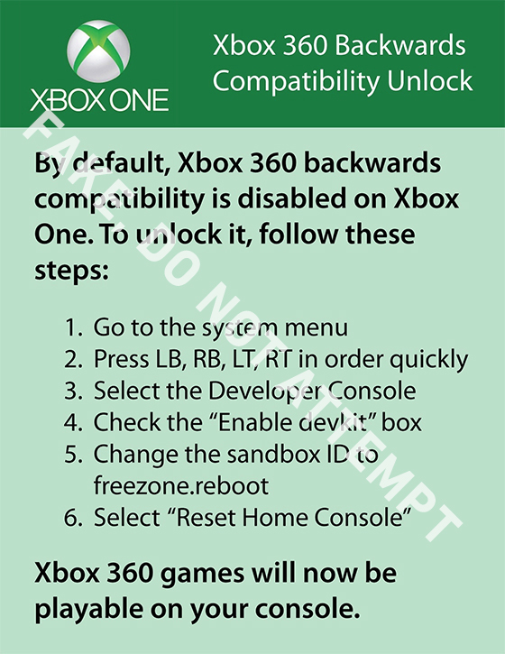 Activeren developermode op Xbox One sloopt console