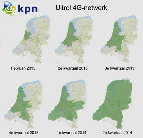 KPN start vandaag met het eerste stukje 4G-netwerk