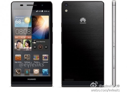 ‘Specificaties en skin Huawei Ascend P6 uitgelekt’