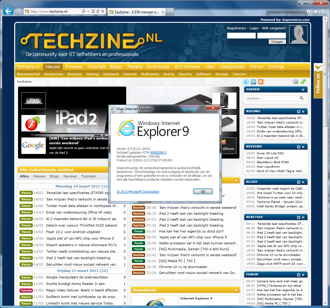 Microsoft’s Internet Explorer 9 nu te downloaden
