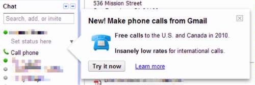 Bellen via VoIP met Gmail