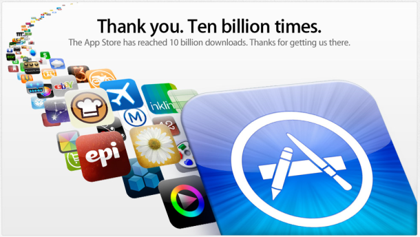 10 miljard apps uit de App Store gedownload