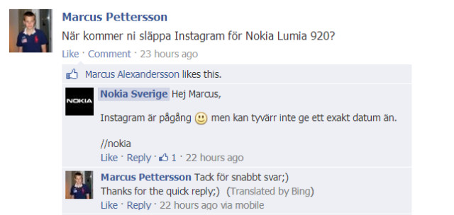 Nokia: “Instagram komt naar Windows Phone”