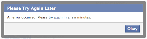Storing maakt Facebook deels onbruikbaar