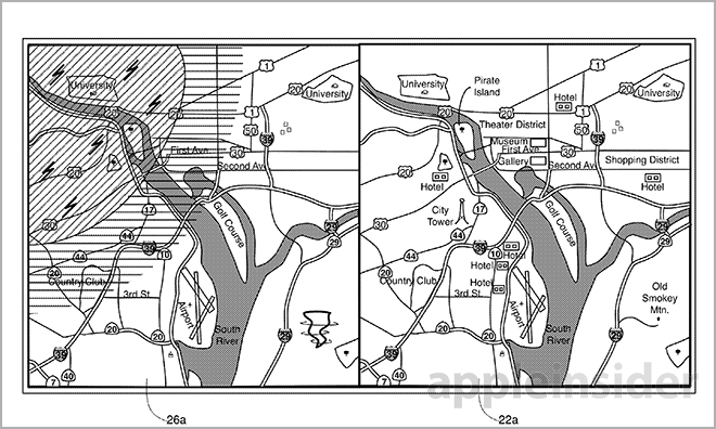 Apple vraagt patent voor lagen in Kaarten-app