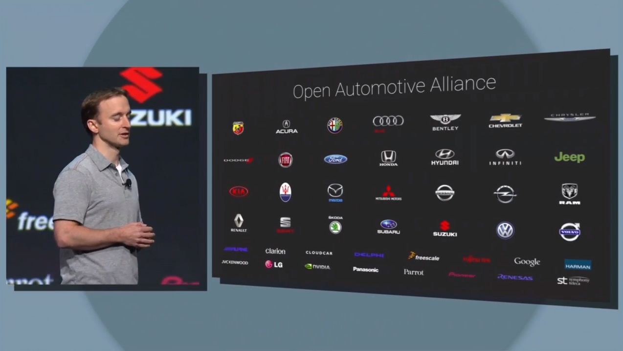 Google toont Android-versie voor in auto’s