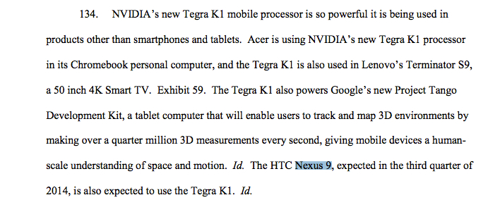 Nvidia onthult per ongeluk komst van Google Nexus 9