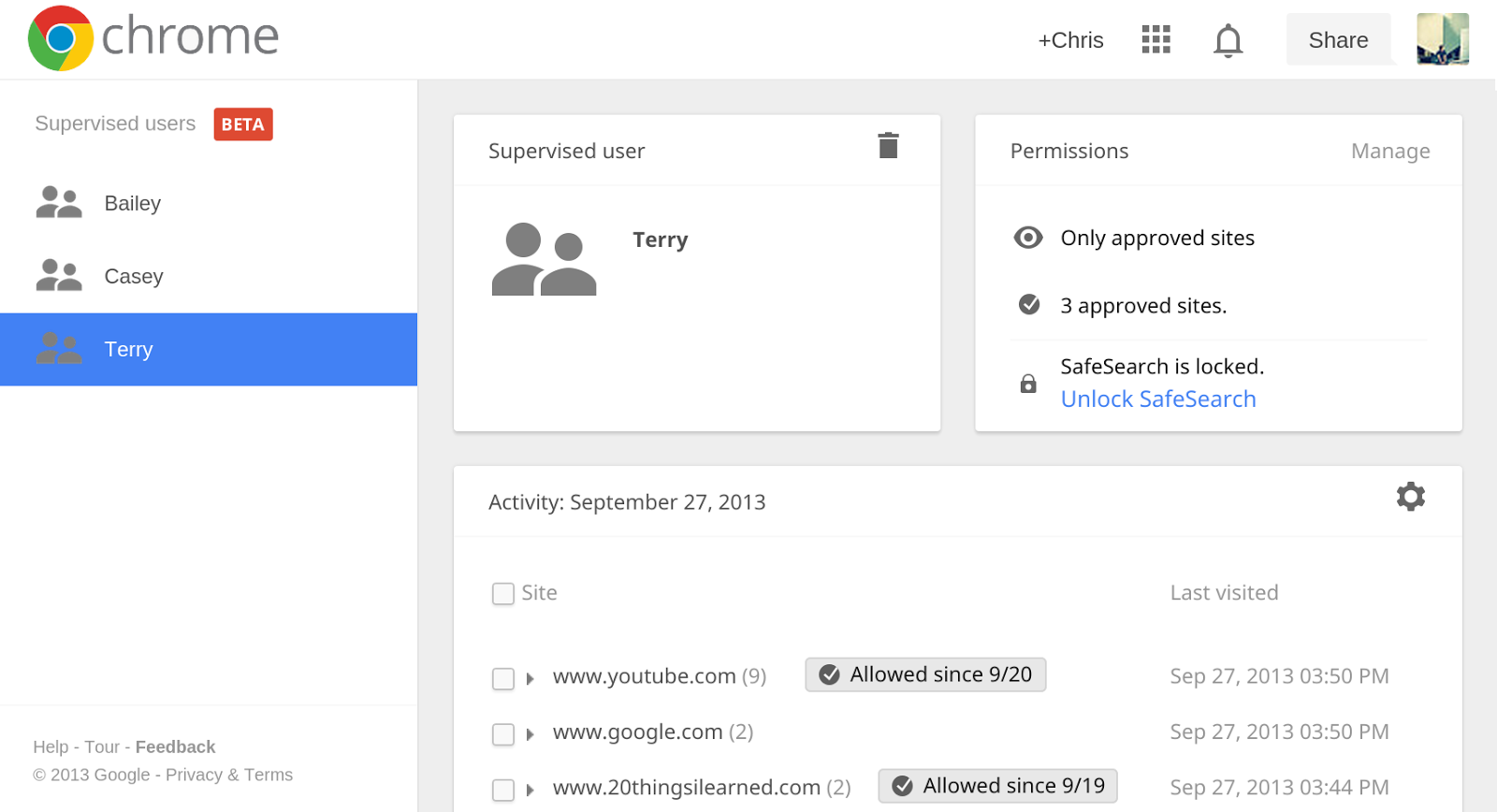 Google Chrome krijgt supervisie-mode
