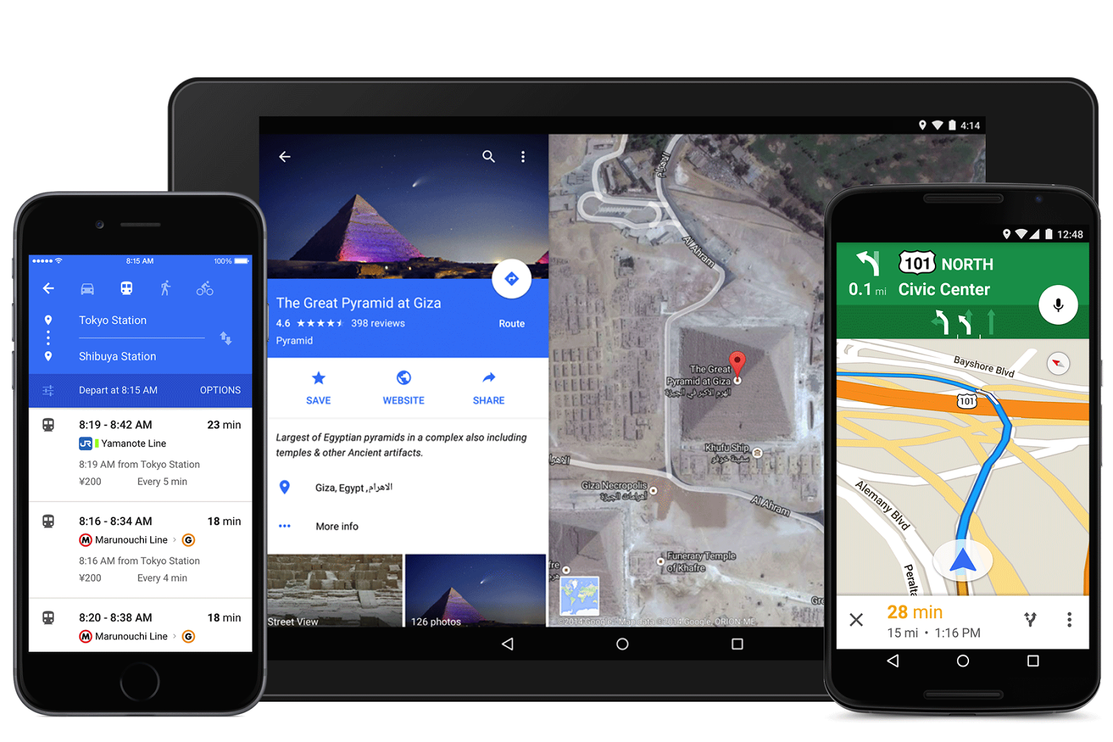 Google Maps voor Android en iOS ontvangt Material Design-update
