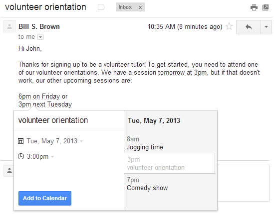 Gmail krijgt integratie met Google Agenda