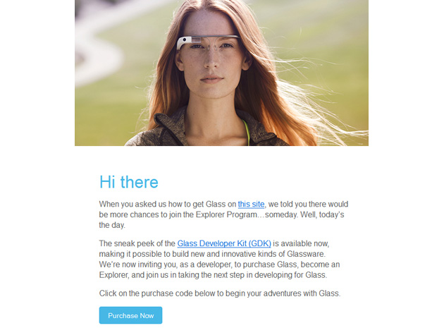 Google nodigt ontwikkelaars uit voor Glass