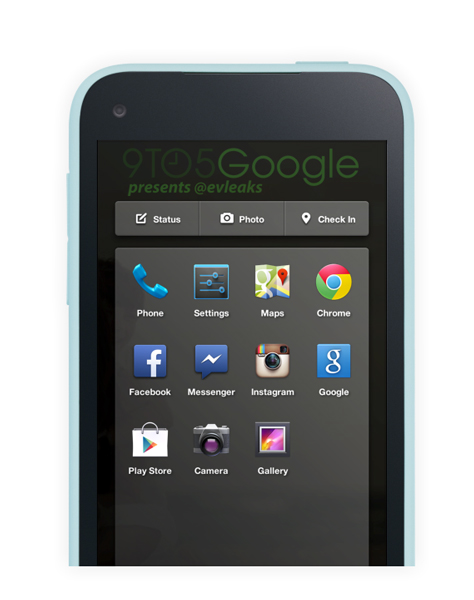 Afbeeldingen Facebook Home op HTC First onthuld