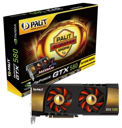 Palit en Gainward komen met 3GB GTX580