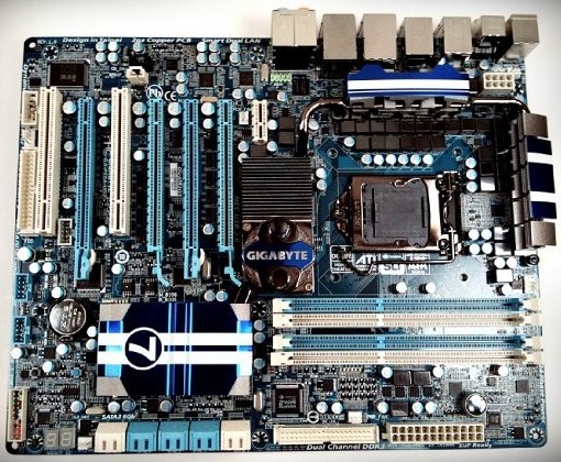 High-End P55A bord bij Gigabyte