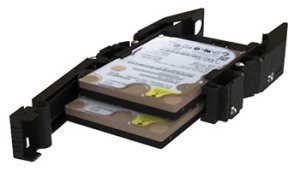IcyDock, twee schijven in één 3.5″ bay