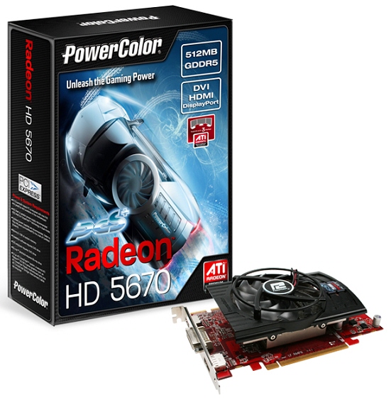PowerColor komt met licht-overklokte HD5670