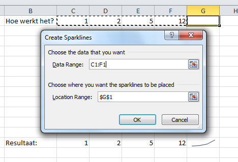 Office 2010 - Excel Sparklines Review: Office 2010 bèta