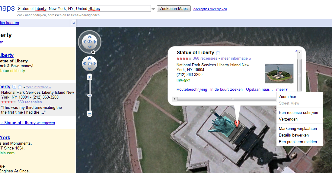Google Maps vanaf heden met Google Earth-plugin