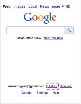 Google laat gebruikers zoekgeschiedenis syncen
