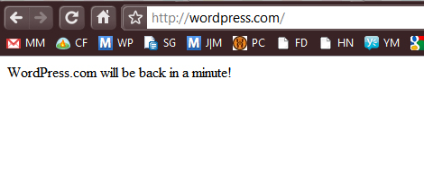 WordPress.com uit de lucht, blogs onbereikbaar