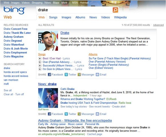 Microsoft bezig met updates Bing