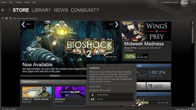 Nieuwe Steam-interface in open bèta