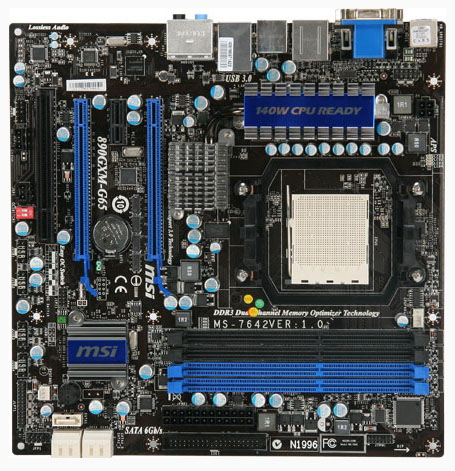 MSI presenteert 890GXM-G65 mATX moederbord