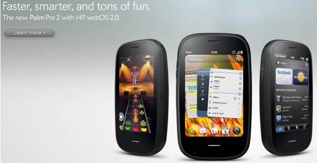 HP kondigt Palm Pre 2 aan