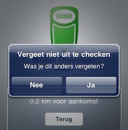 iPhone-app helpt bij uitchecken OV-chipkaart