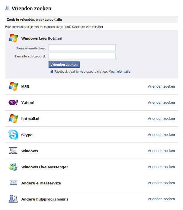 Facebook heeft Gmail-ondersteuning verwijderd