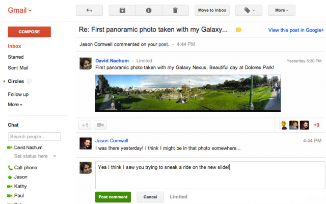 Google maakt Gmail interactiever