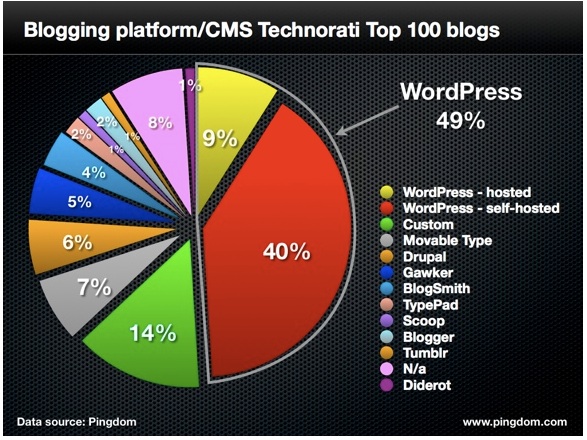 ‘WordPress populair onder bloggers’
