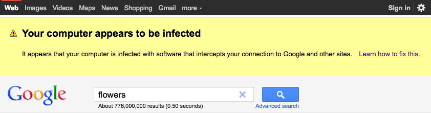 Google waarschuwt miljoen mensen voor malware