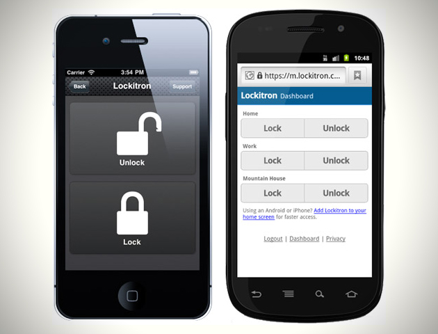 Deuren openen met smartphone met Lockitron