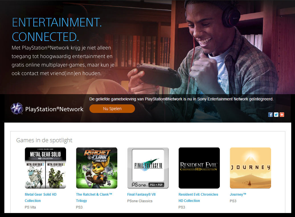 Sony start webwinkel met PlayStation-games en meer