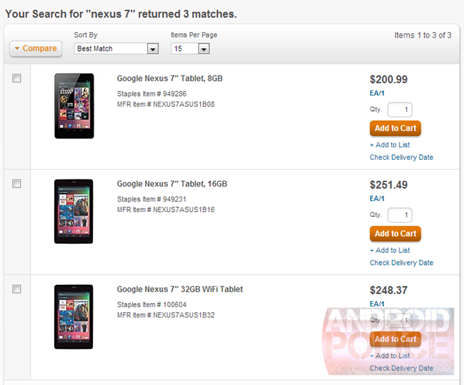 Nexus 7 met 32GB even duur als 16GB-variant