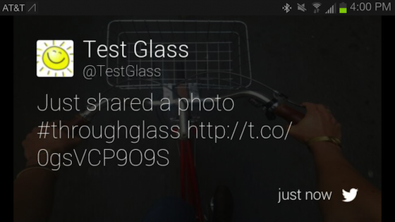 Facebook, Twitter, Tumblr voor Glass getoond