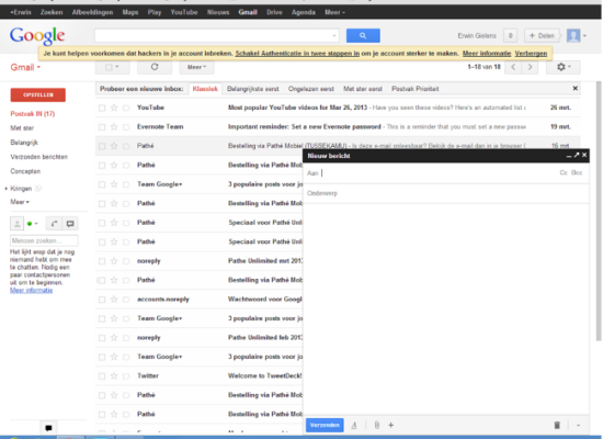 Google maakt nieuwe Gmail-interface standaard