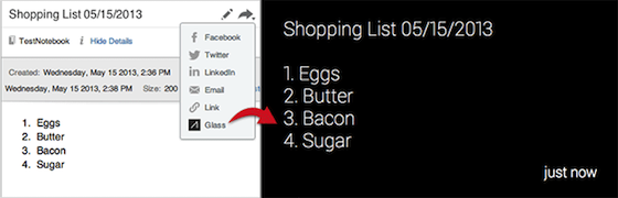 Facebook, Twitter, Tumblr voor Glass getoond