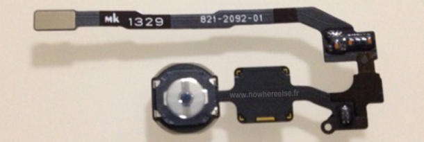 Foto van homeknop iPhone 5S met vingerafdruksensor